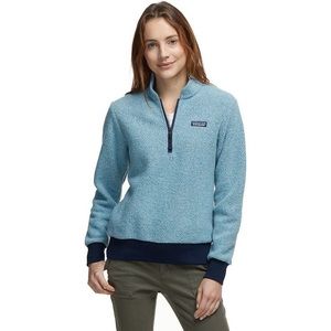 SOLD.  Patagonia Women's Big Sky Blue Woolyester Fleece Pullover Sweater